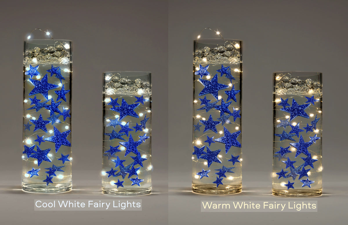 3 Submersible LED Fairy Lights Strings Warm White or Cool White Garland- with Hidable and Submersible Batteries