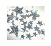 50 Floating Silver Stars Glitter-Fills Gallons for Your Vases With Transparent Floating Gels Kit+ Option 3 Submersible LED Fairy Lights Strings with Hidable and Submersible Battery