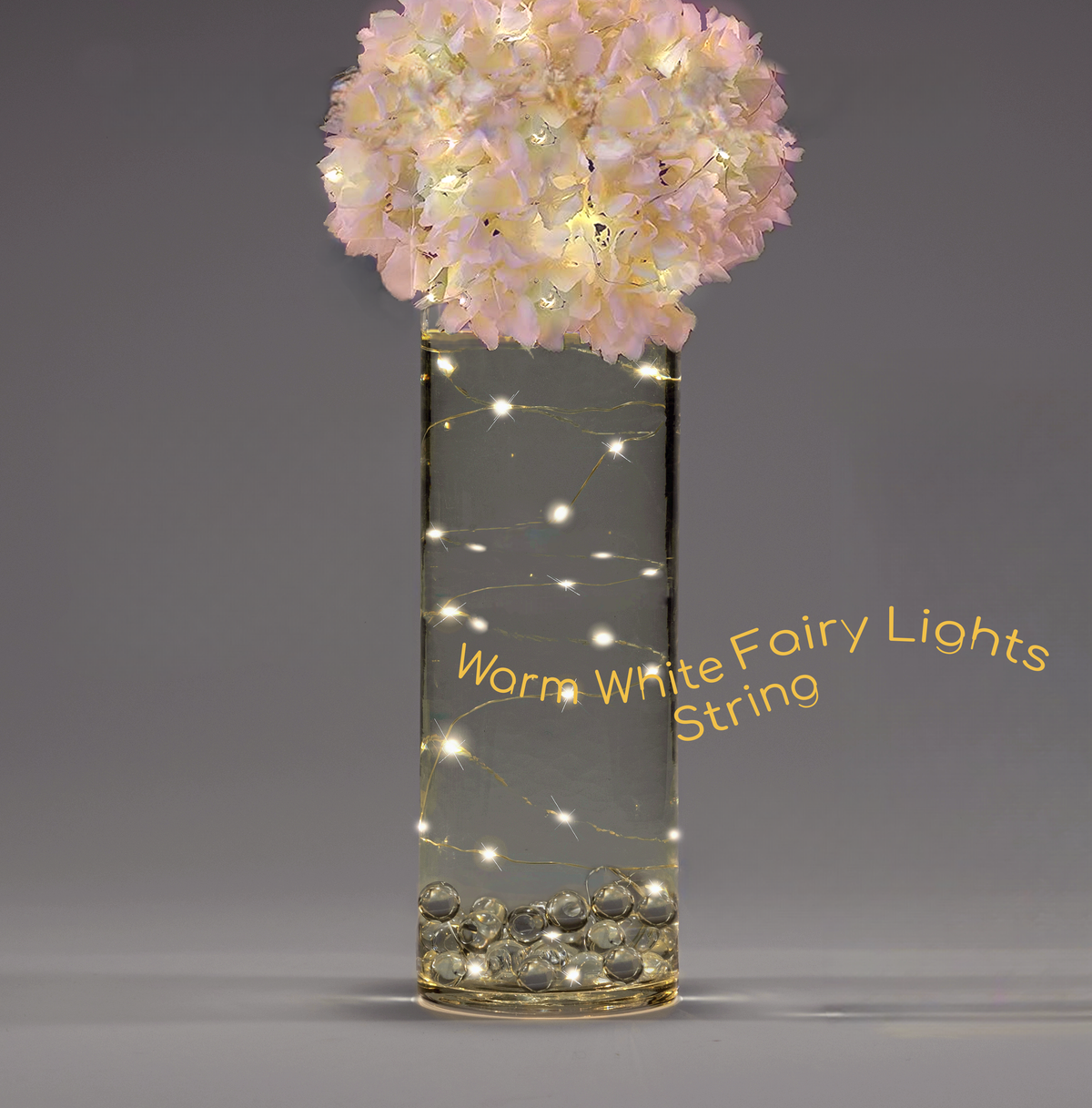 3 Submersible LED Fairy Lights Strings Warm White or Cool White Garland- with Hidable and Submersible Batteries