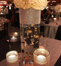 75 Floating Gold Pearls Large Sizes- Fills 1 Gallon of The Floating Transparent Water Gels for Your Vases- 3 Submersible Fairy Lights Strings