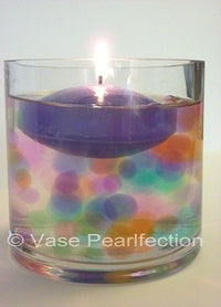 Floating Blue Gels - with Transparent Water Gels Packet - Fills 1 Gallon for Your Vases (The White Pearls are Sold Separately)